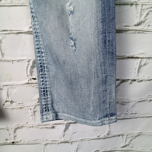 🔥SOLD🔥 ROCK REVIVAL Distressed CAPRI Size 28 - Picture 7 of 10